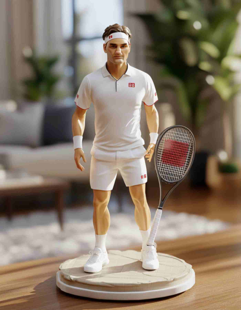 Roger Federer custom figurine -Sculpted in Your Favorite Pose for the Ultimate Tennis Fan Gift!