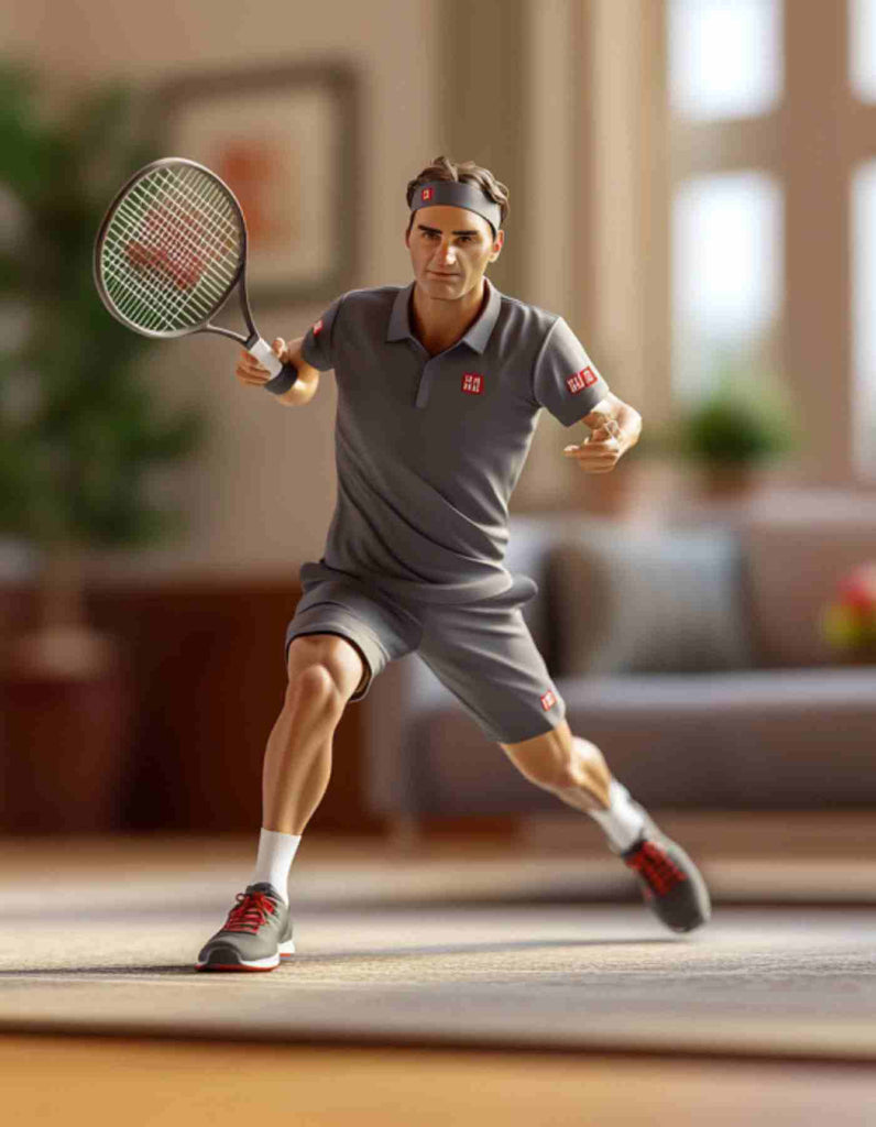 Roger Federer custom figurine -Sculpted in Your Favorite Pose for the Ultimate Tennis Fan Gift!