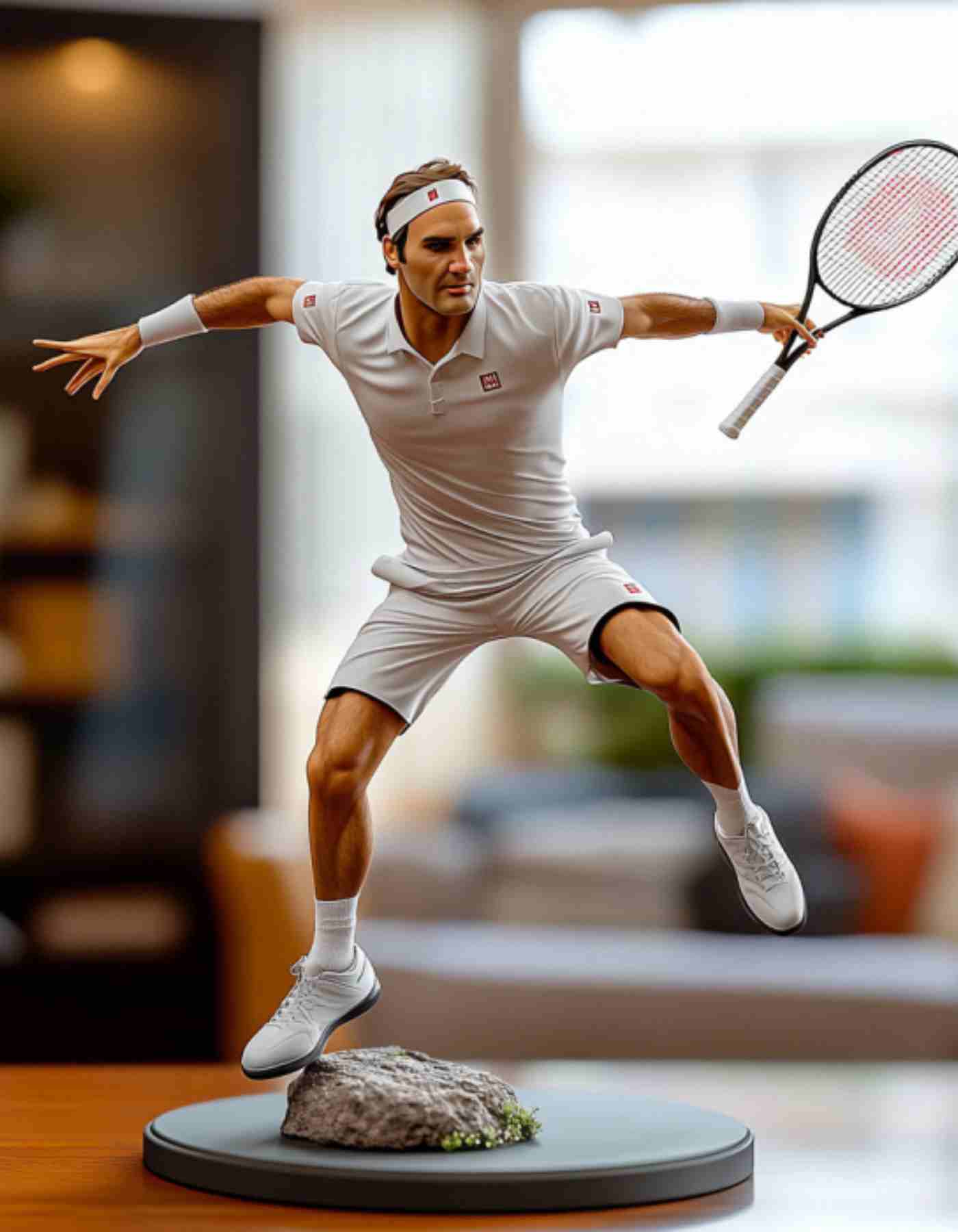 Roger Federer custom figurine -Sculpted in Your Favorite Pose