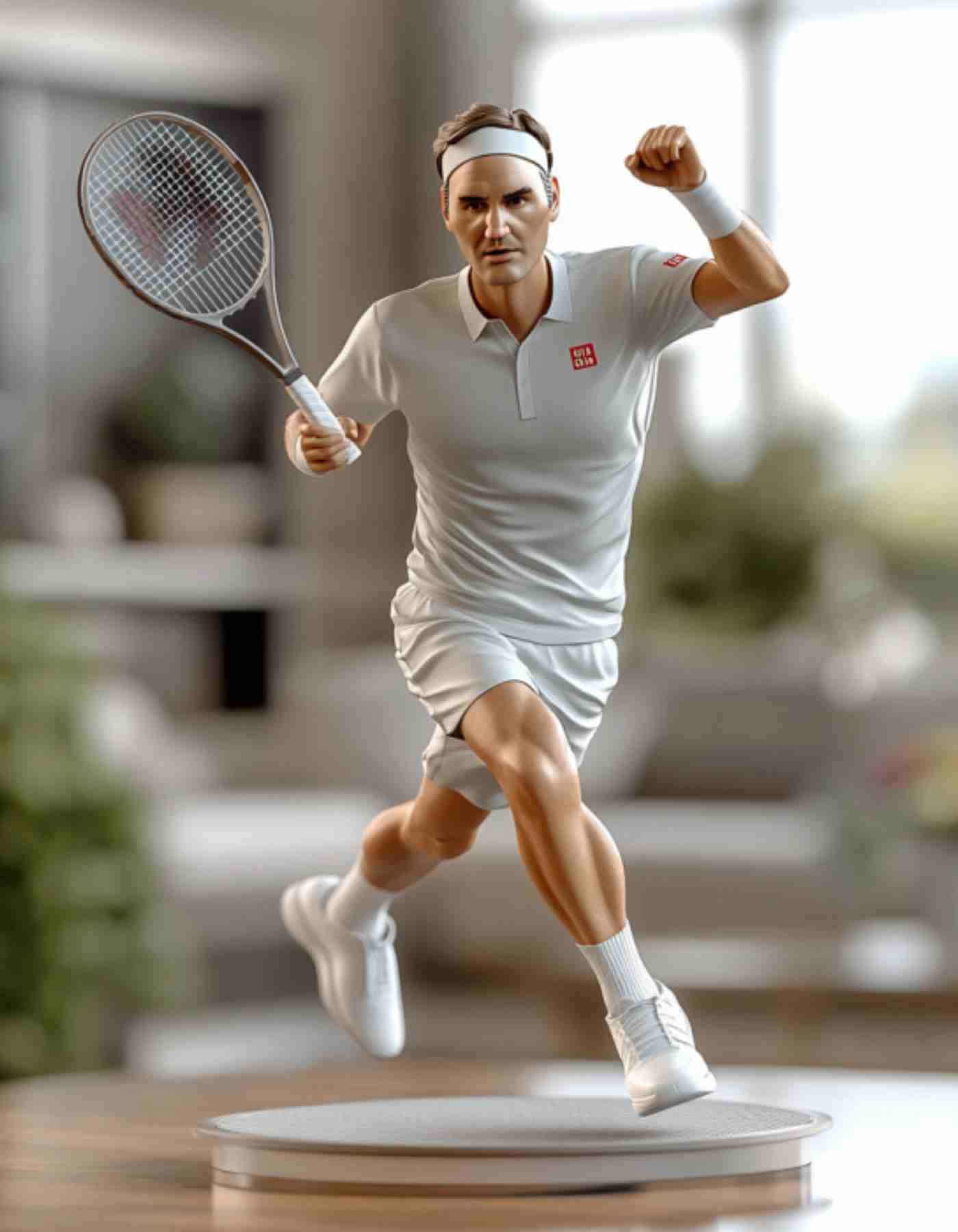 Roger Federer custom figurine -Sculpted in Your Favorite Pose for the Ultimate Tennis Fan Gift!