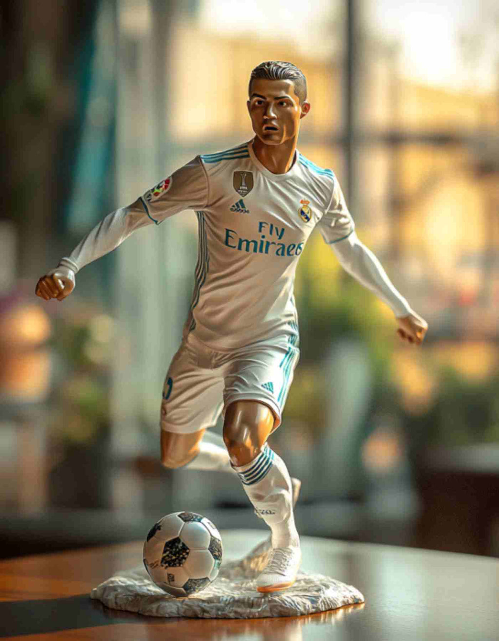 Ronaldo action figure:  Custom made Soccer star  Figurines & Busts