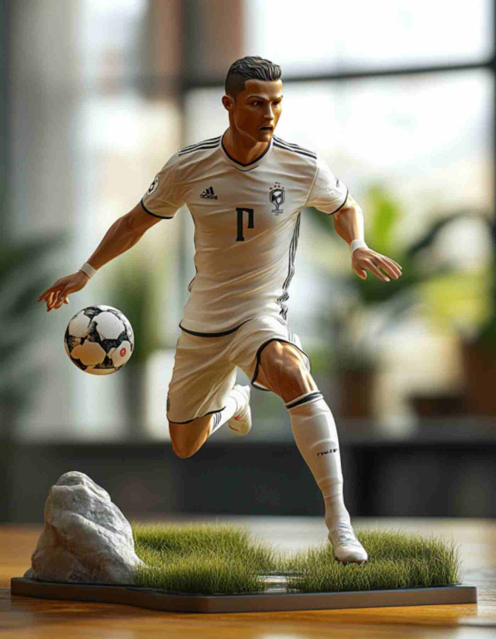 Ronaldo action figure:  Custom made Soccer star  Figurines & Busts