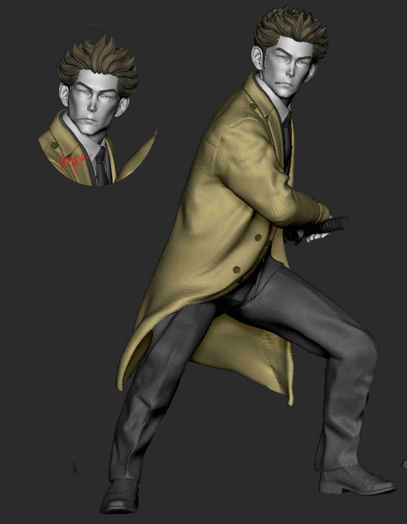 Digital Sculpture- Custom made and 3D print ready