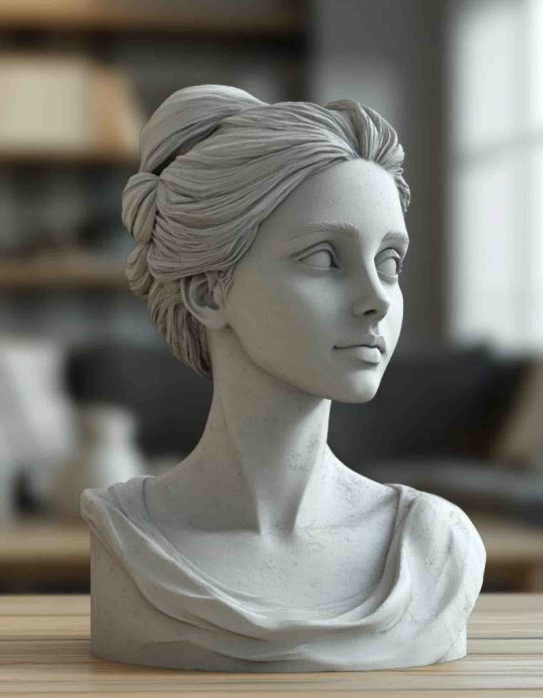 Custom woman sculpture- Personalized Busts for Timeless Elegance!