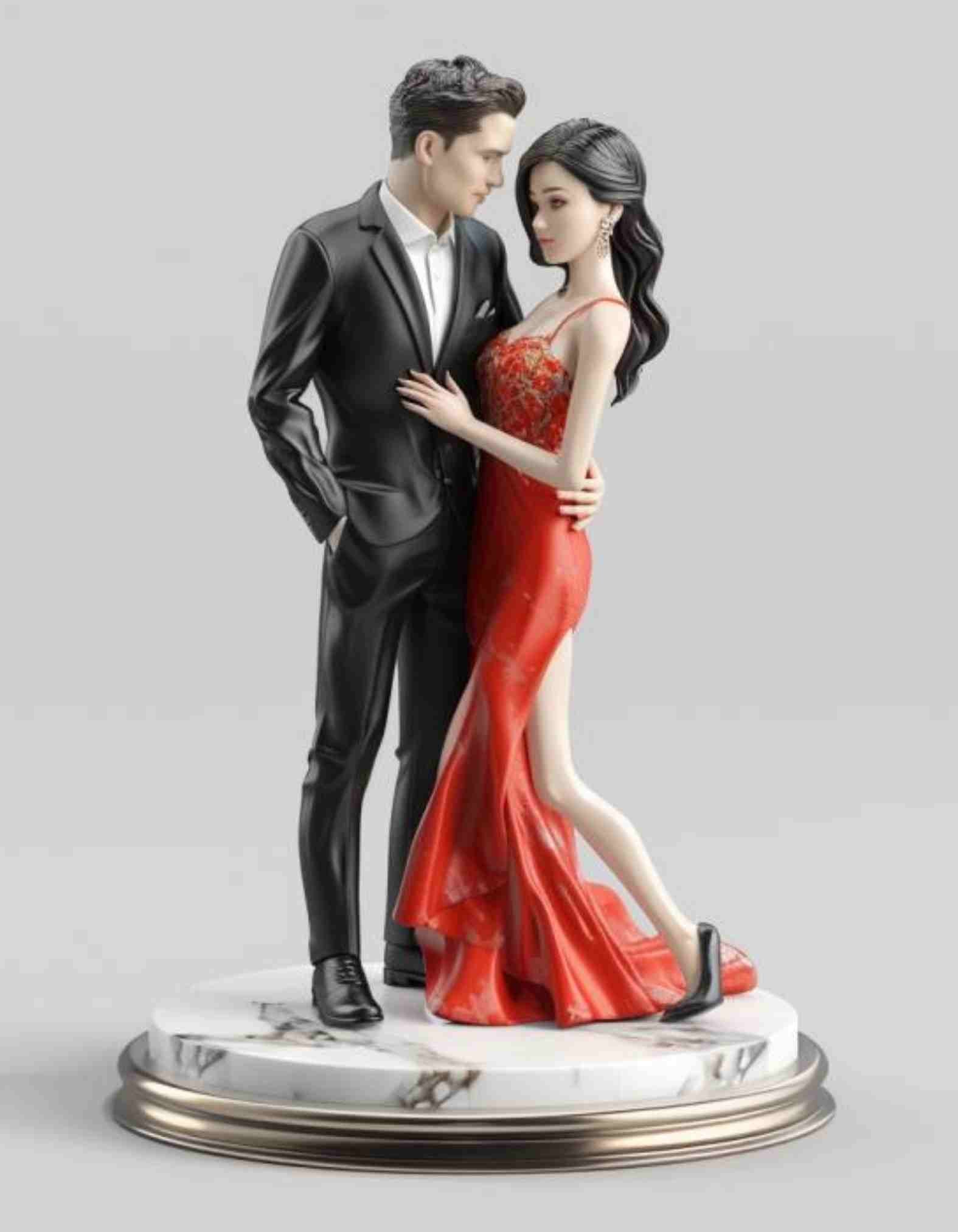 Custom Wedding Gifts : Personalized couple figurines for Special Day