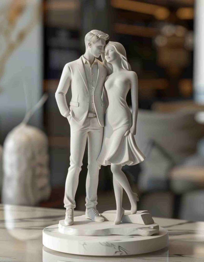 Customized valentines day gifts: Personalized couple figurines in any pose you Love