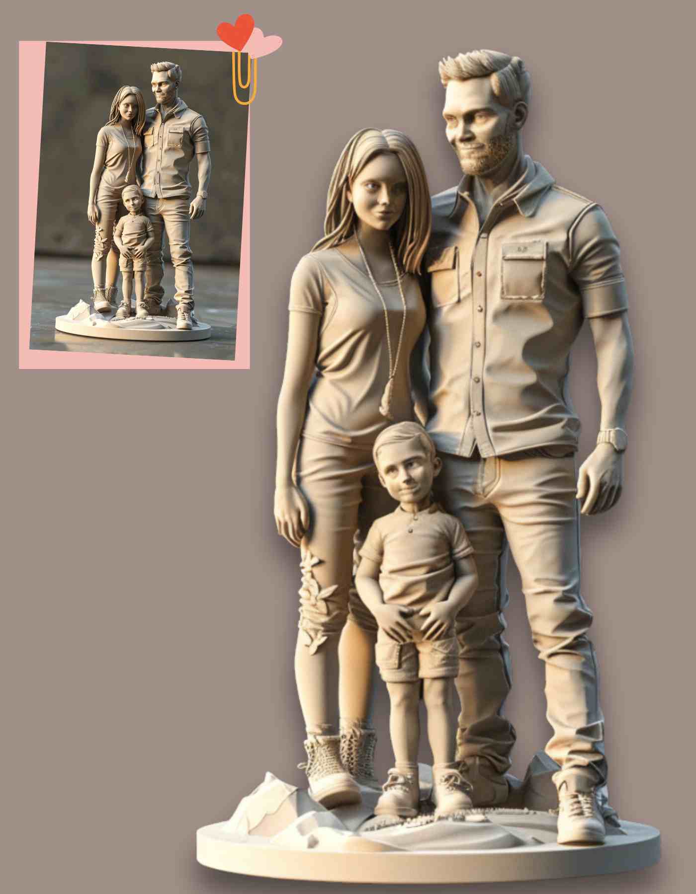 3D family - Celebrate the love that holds your family together