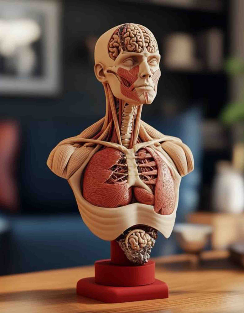 Artist anatomy tool, Medical Student Gift, human Anatomy Bust sculpture, MedicalDecor, Biological Art, Anatomy Study, Art muscle ref model