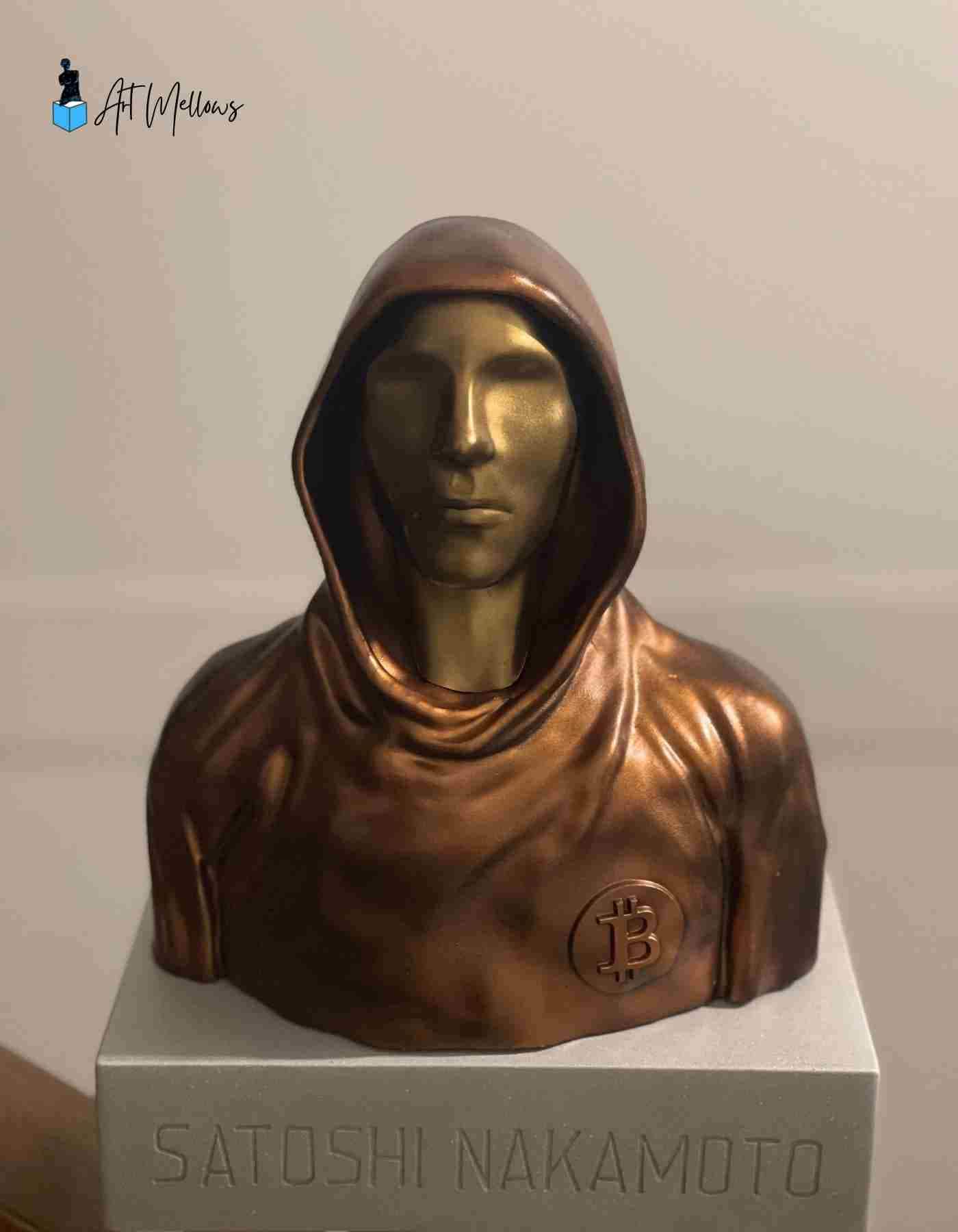 Custom Satoshi Nakamoto Statue - Unofficial Crypto Icon Replica Decor