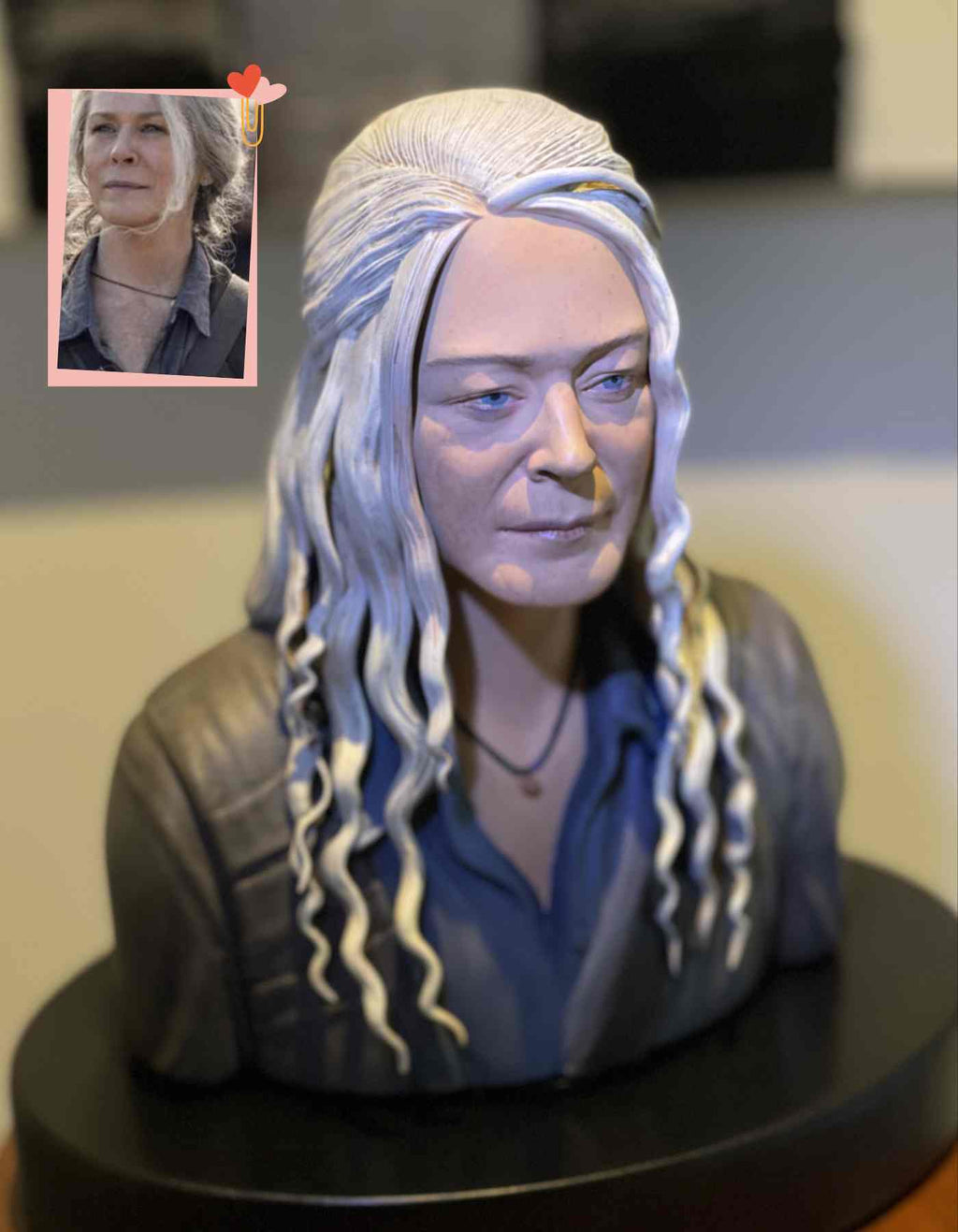 From photo to finely detailed custom bust sculpture