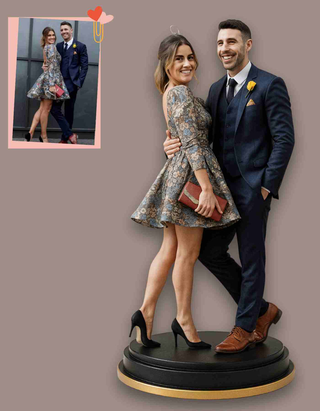 Custom Wedding Gifts : Personalized couple figurines for Special Day