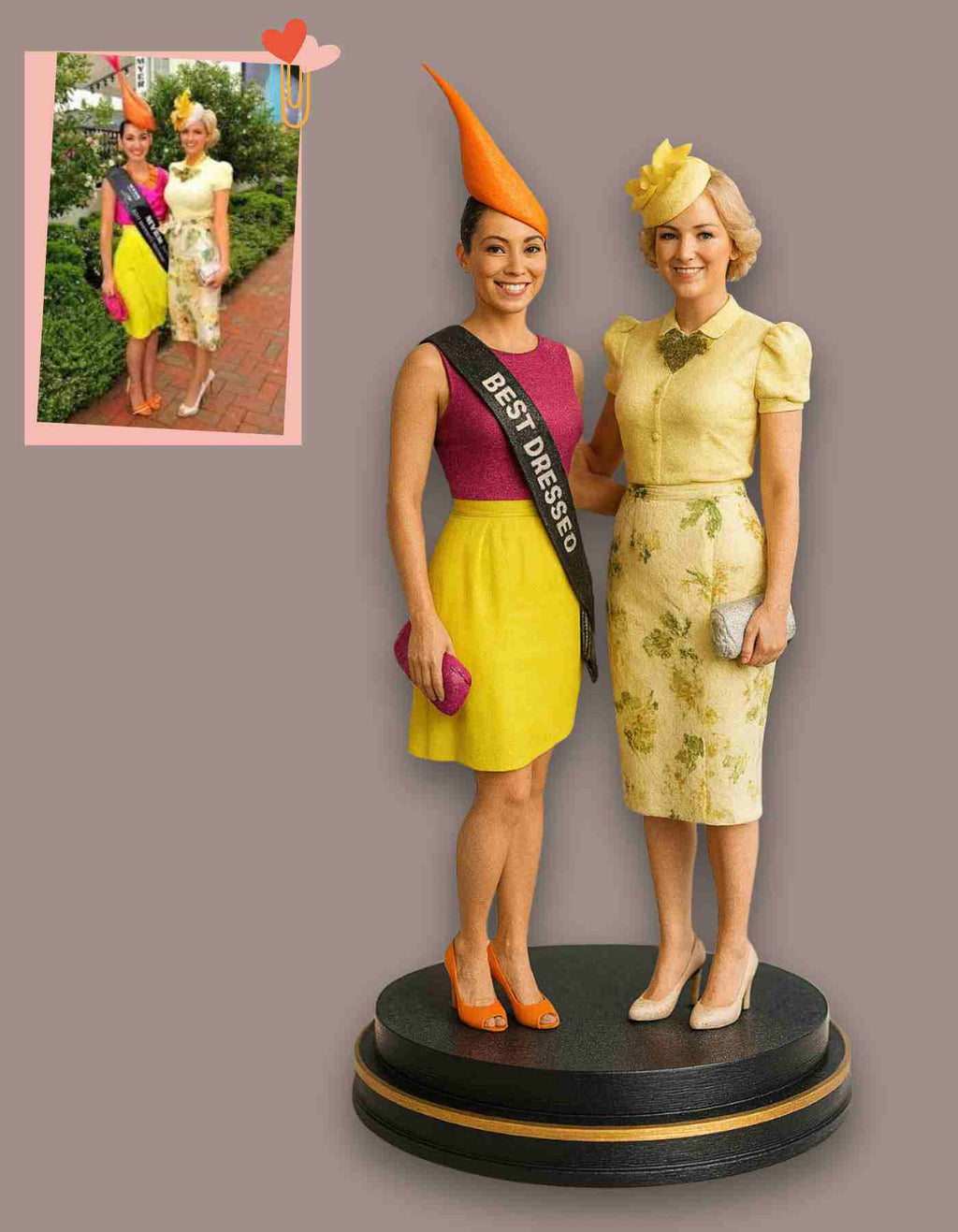 3D couple : Custom couple figurines in any pose you Love