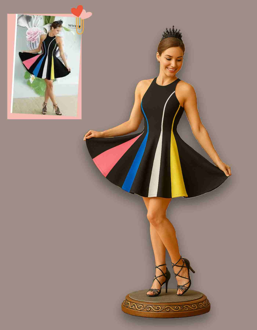 Custom gifts for girlfriend : Personalized 3D Sculpture of herself She’ll Love!