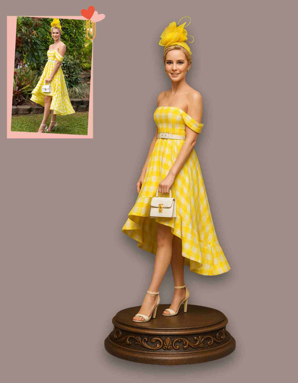 Custom gifts for girlfriend : Personalized 3D Sculpture of herself She’ll Love!