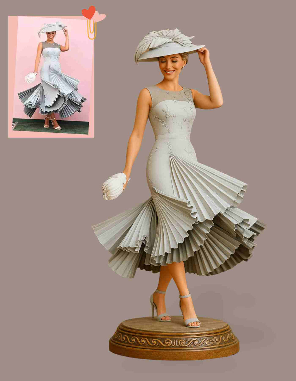 Custom gifts for girlfriend : Personalized 3D Sculpture of herself She’ll Love!