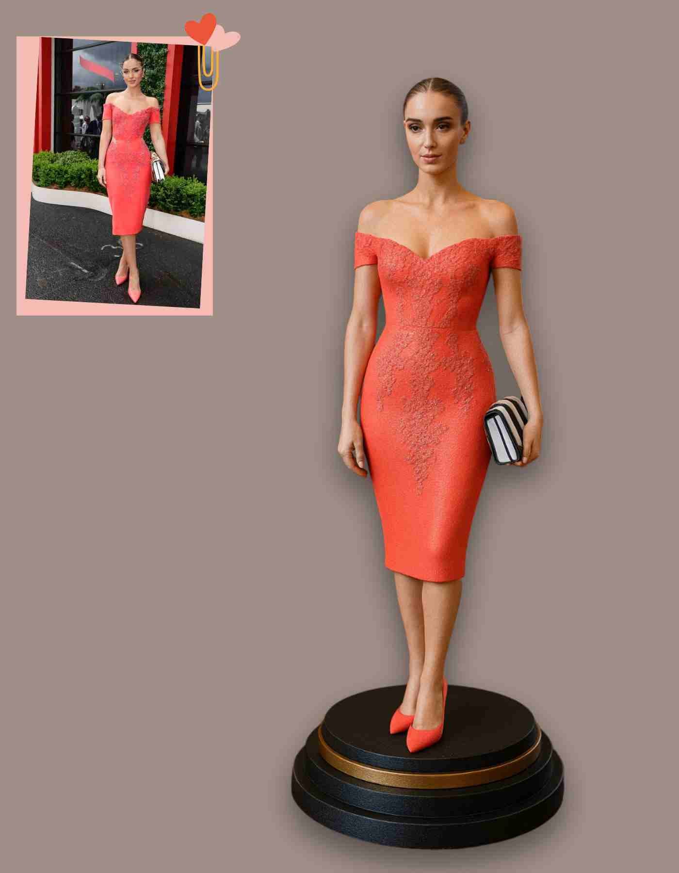 Custom gifts for girlfriend : Personalized 3D Sculpture of herself She’ll Love!