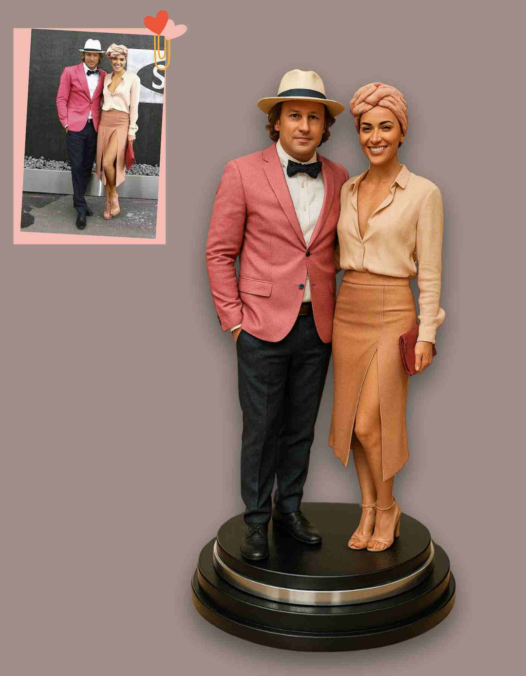 Custom Wedding Gifts : Personalized couple figurines for Special Day