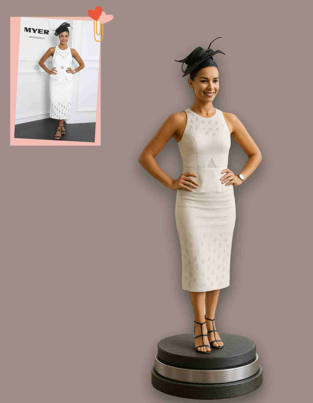 Custom gifts for girlfriend : Personalized 3D Sculpture of herself She’ll Love!