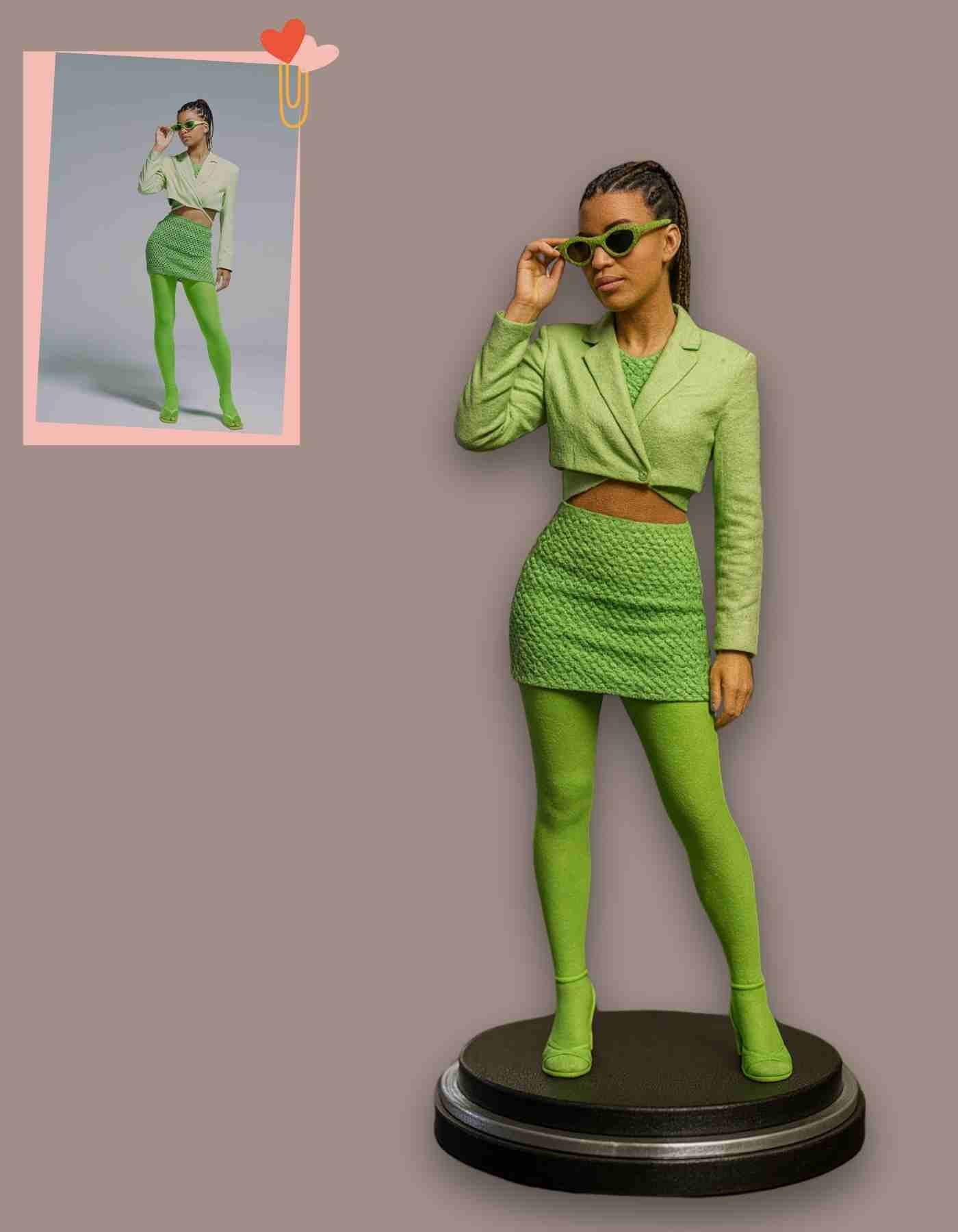 Custom gifts for girlfriend : Personalized 3D Sculpture of herself She’ll Love!