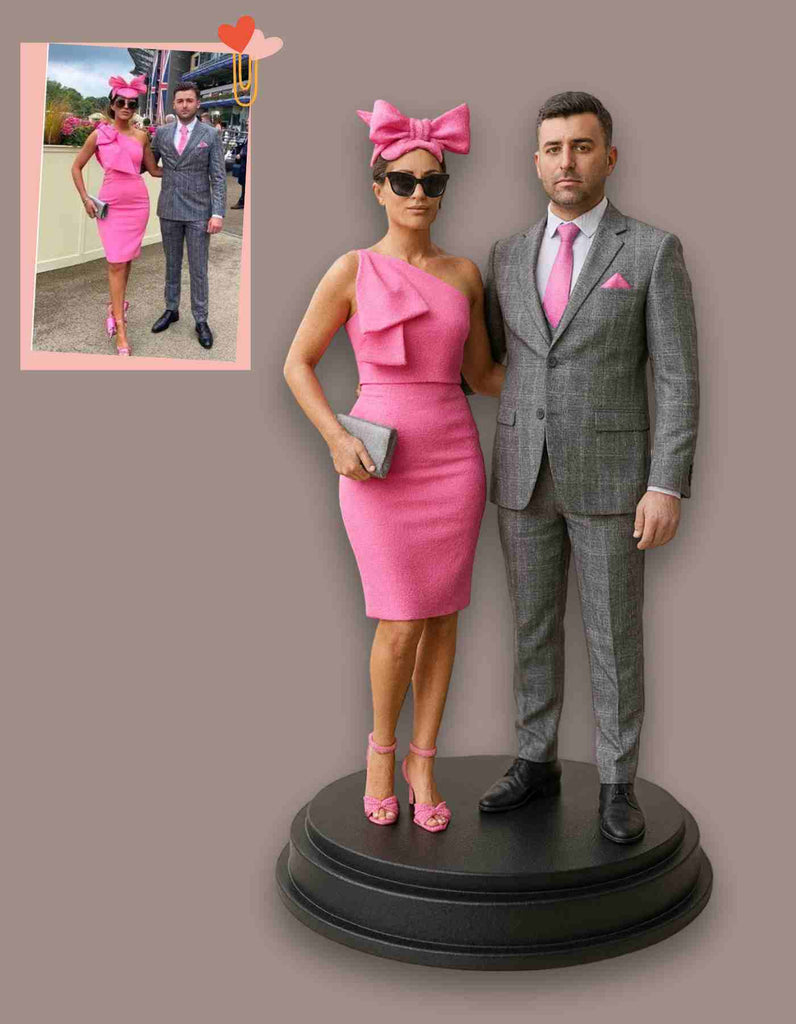 3D couple : Custom couple figurines in any pose you Love