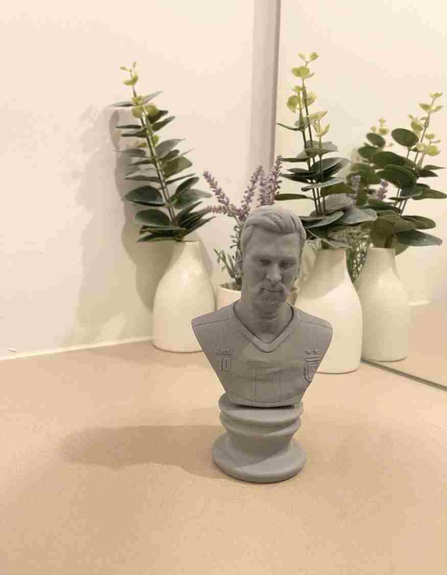 Custom Messi Sculpture :Custom Sculpted & 3D printed in any pose you choose!
