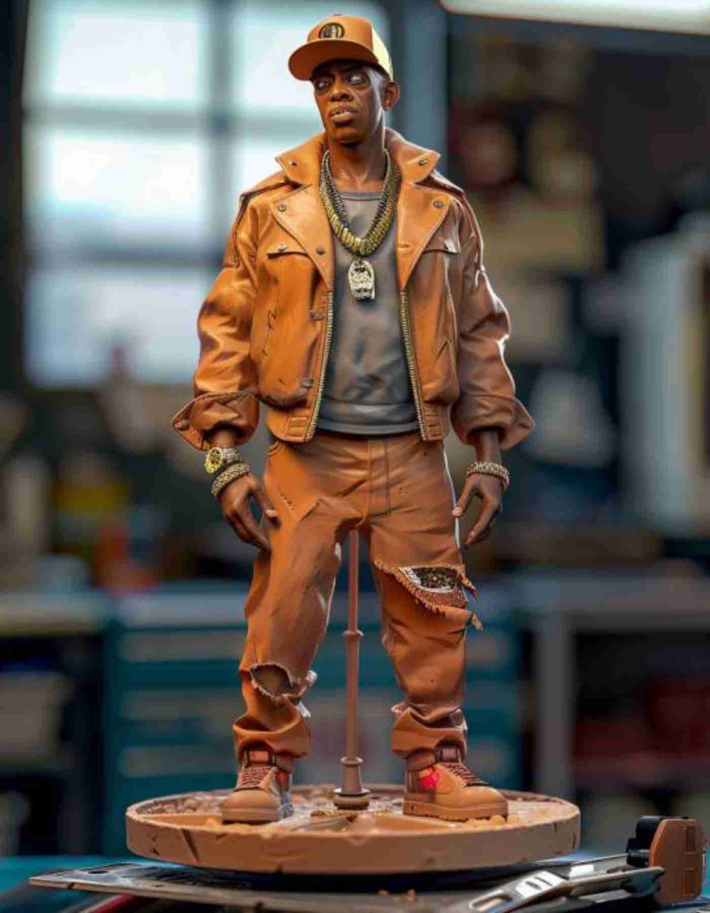 Toy Rapper Ideads Hip hop action figures: Custom made Rapper Sculptures – Artmellows 3D