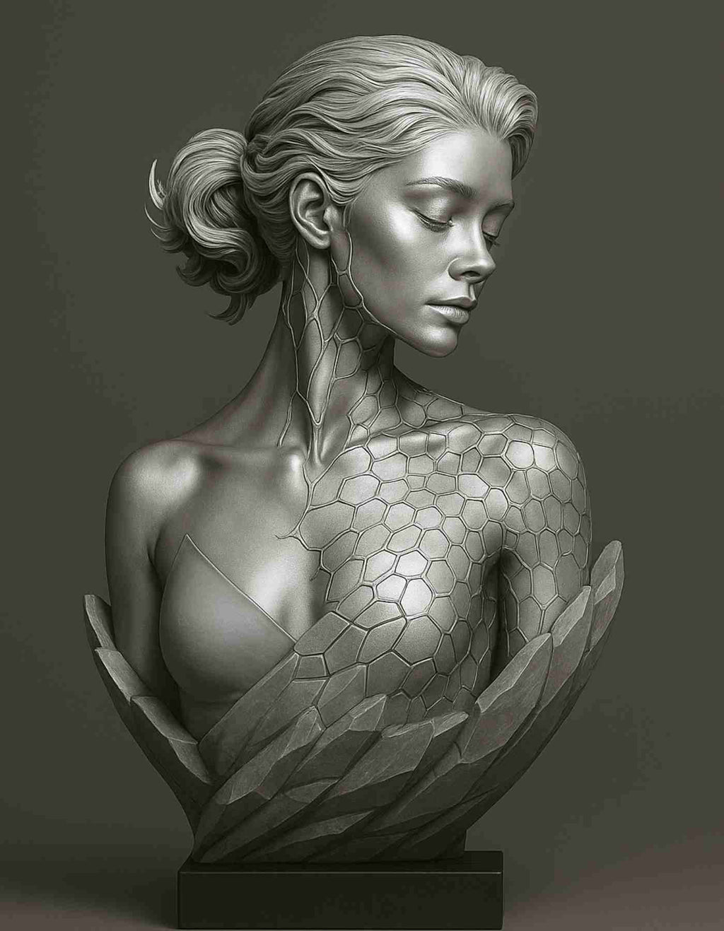 Whispering Shadows | Resin Modern Decor for Shelves & Desk Top