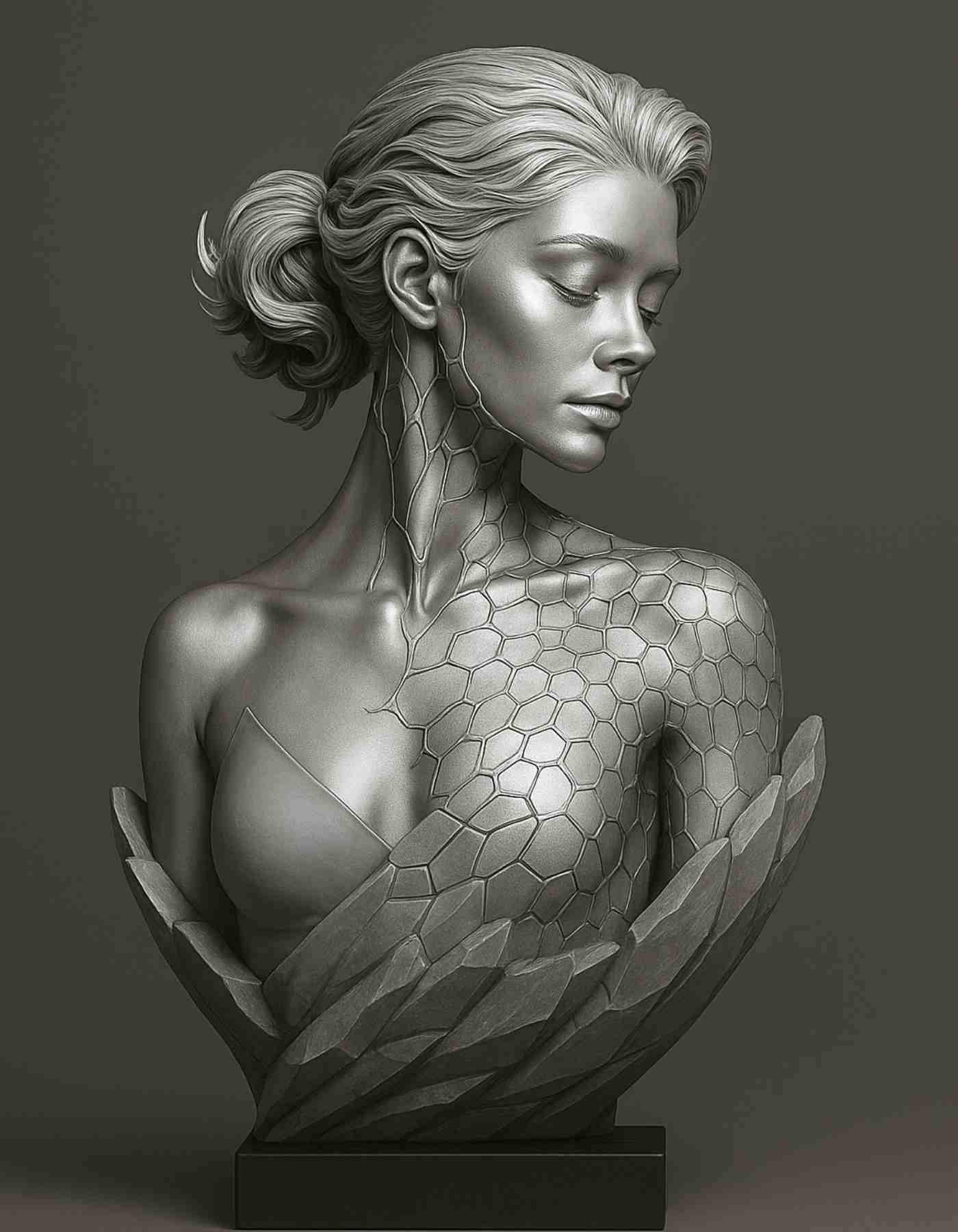 Whispering Shadows | Resin Modern Decor for Shelves & Desk Top