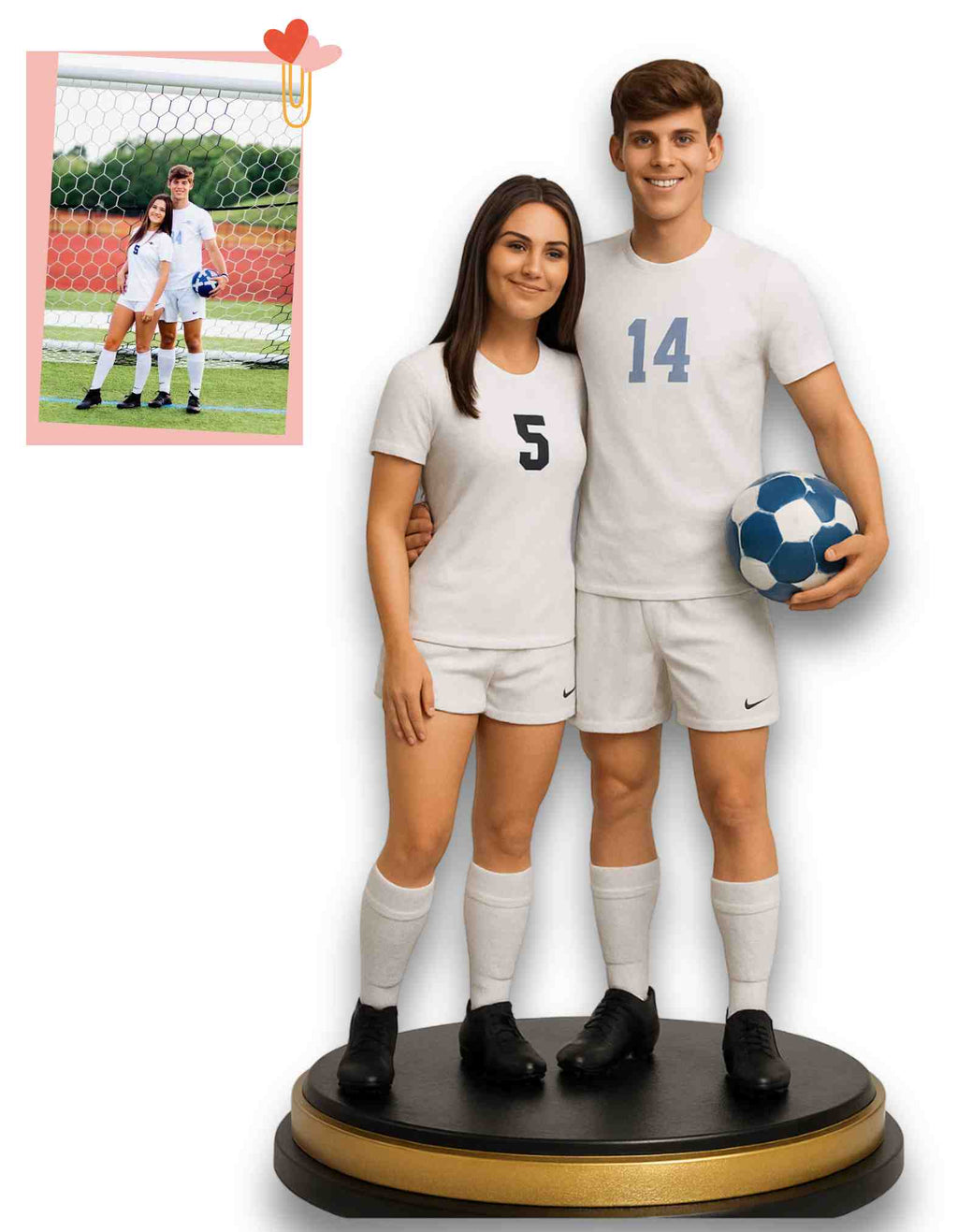 Soccer couple Figurines : For the Duo That Plays as One 💑