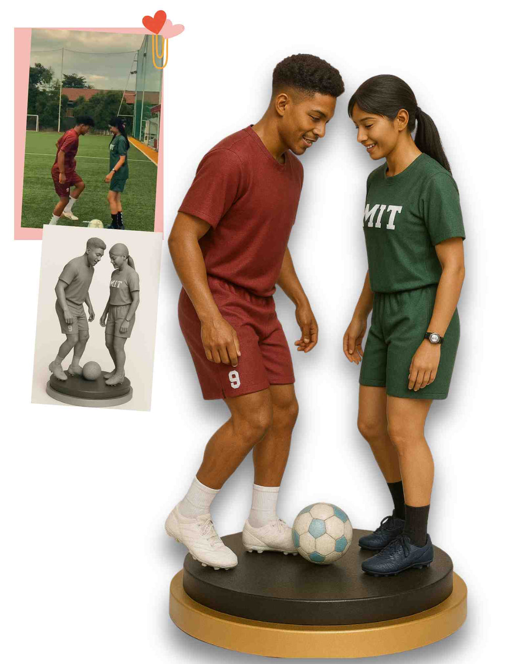 Soccer couple Figurines : For the Duo That Plays as One 💑