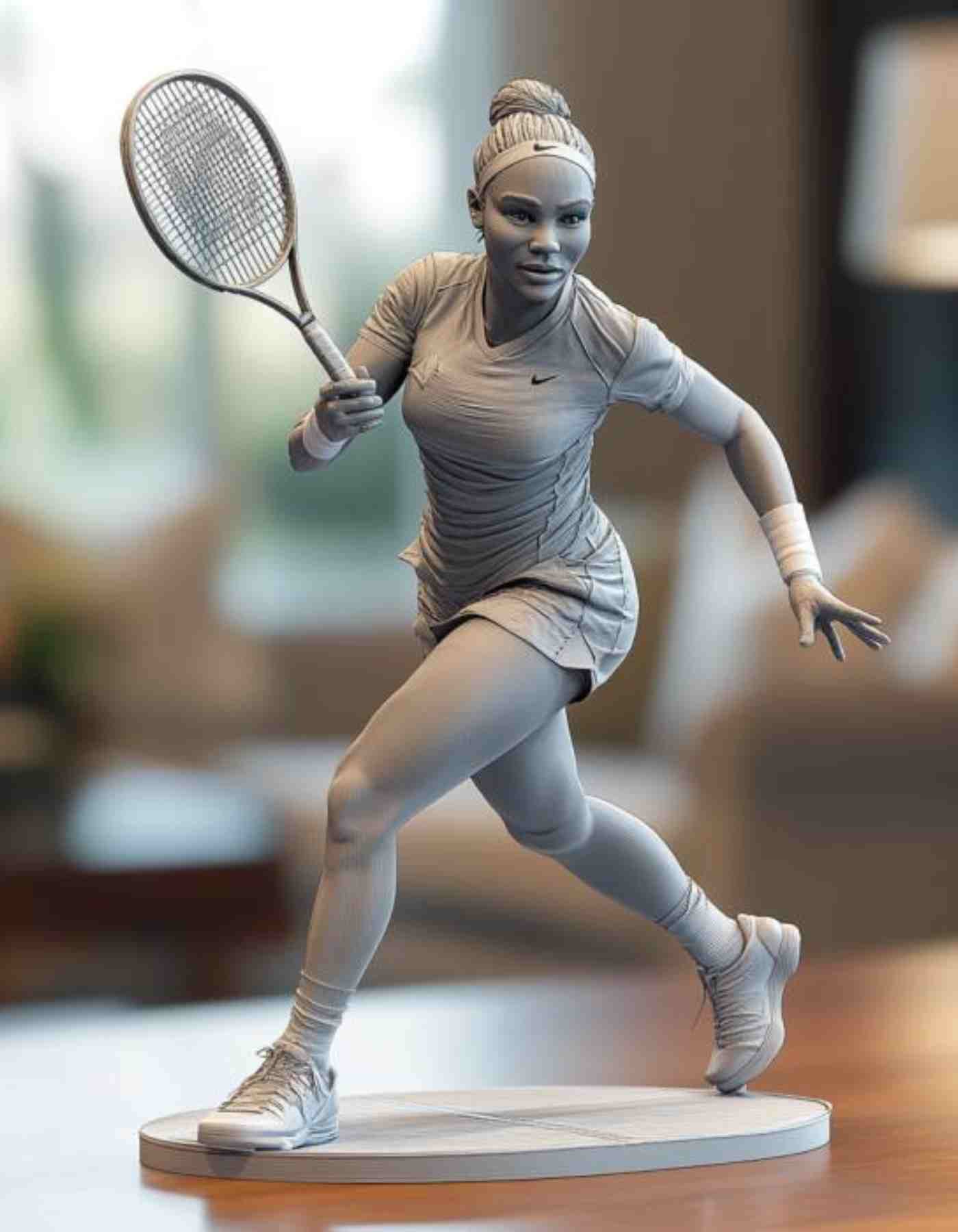 Custom tennis gifts-  Custom Sculpted & 3D printed in any pose you choose!