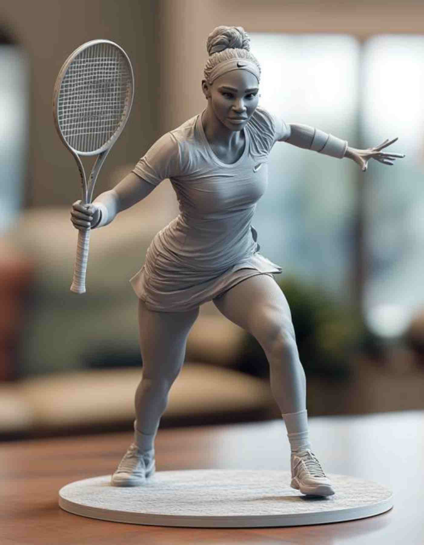 Custom tennis gifts-  Custom Sculpted & 3D printed in any pose you choose!
