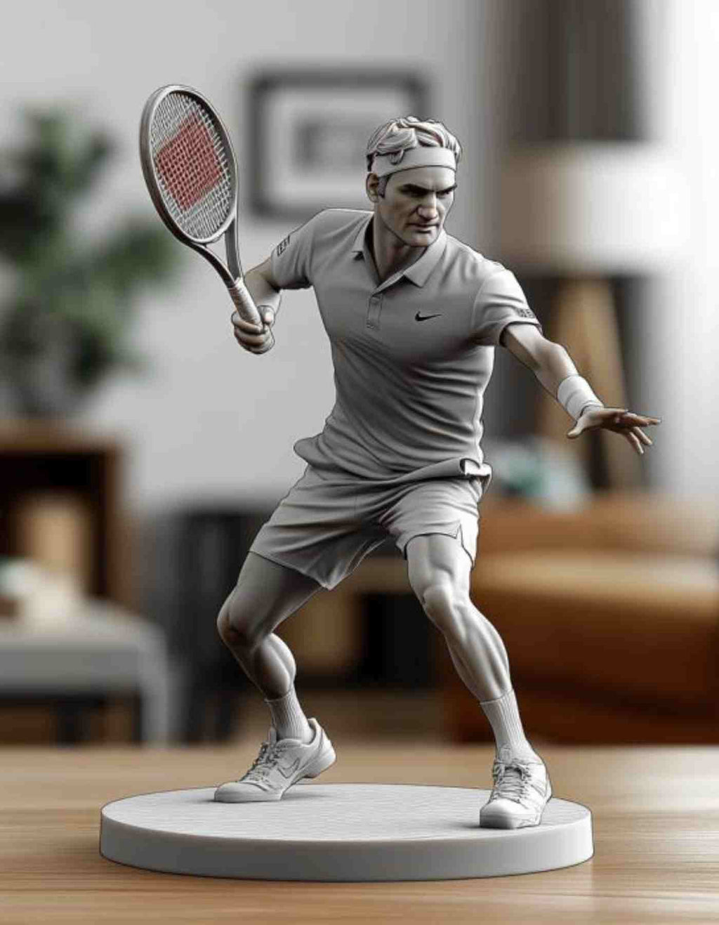 Custom tennis gifts sculpted and 3D printed in any pose