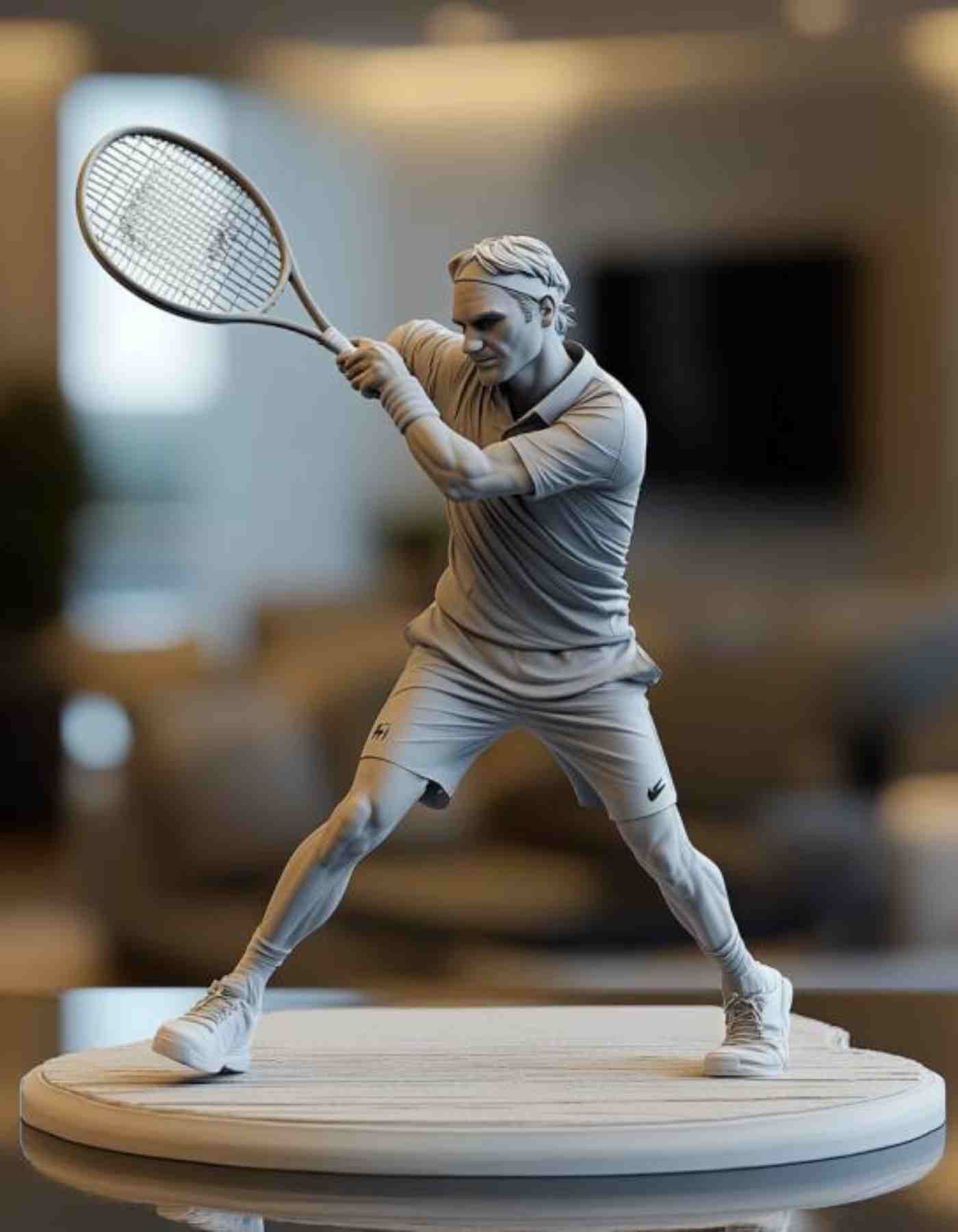 Custom tennis gifts-  Custom Sculpted & 3D printed in any pose you choose!