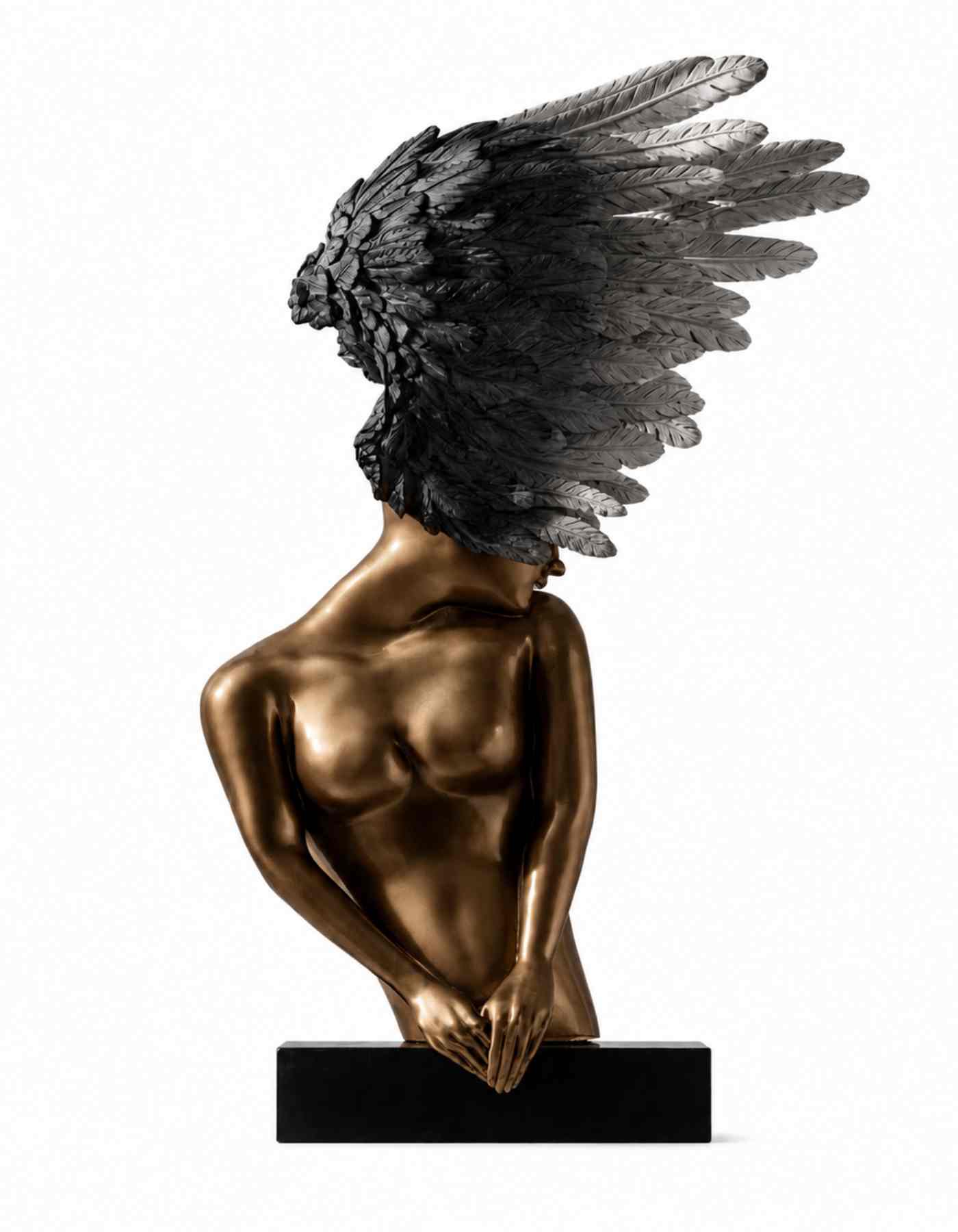 Winged Bust sculpture