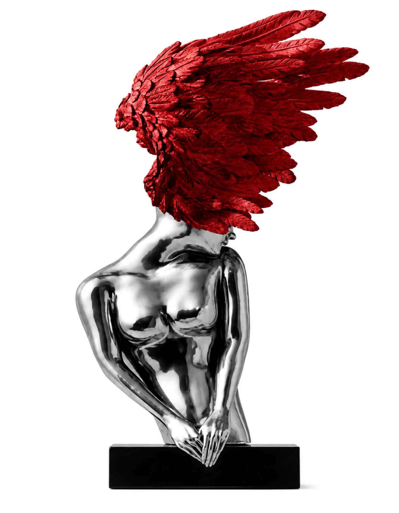 Winged Bust sculpture