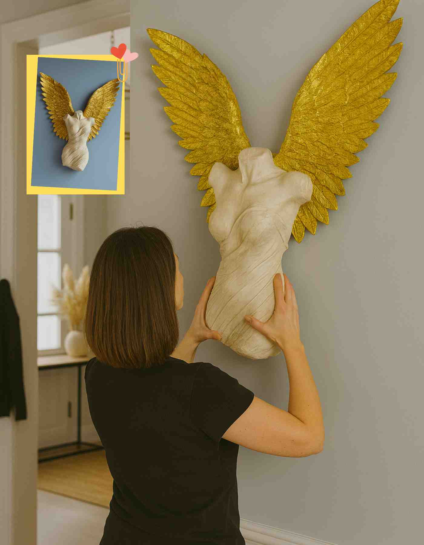 3D printed Winged Angel Sculpture