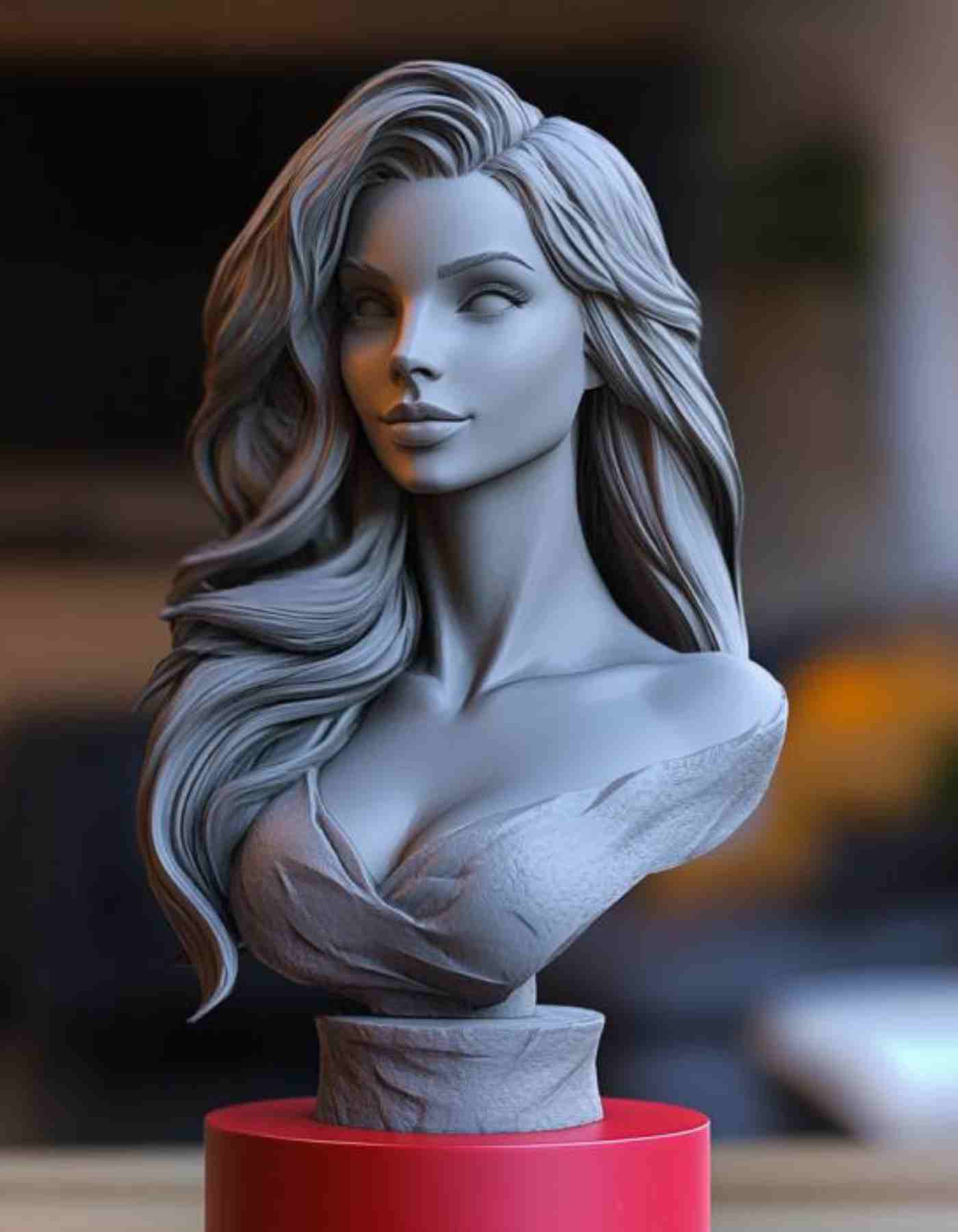 Custom gifts for girlfriend : Personalized 3D Sculpture of herself She’ll Love!