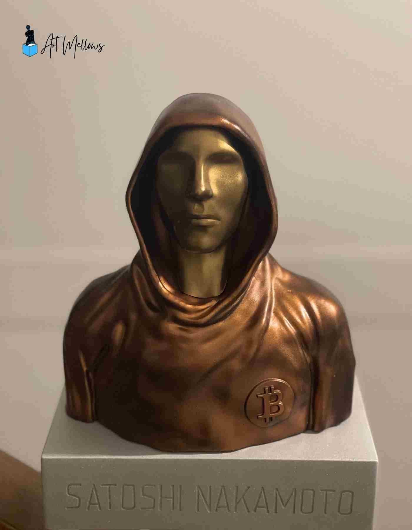 Custom Satoshi Nakamoto Statue - Unofficial Crypto Icon Replica