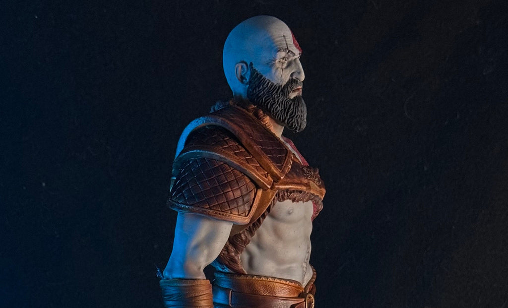 God of War Gift, God of War Kratos STATUE, Video Game Gift, Kratos Full Figurine collectible item, 3d printed, Kratos sculpture